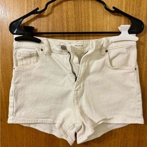 PacSun Women's Cream Jean Shorts